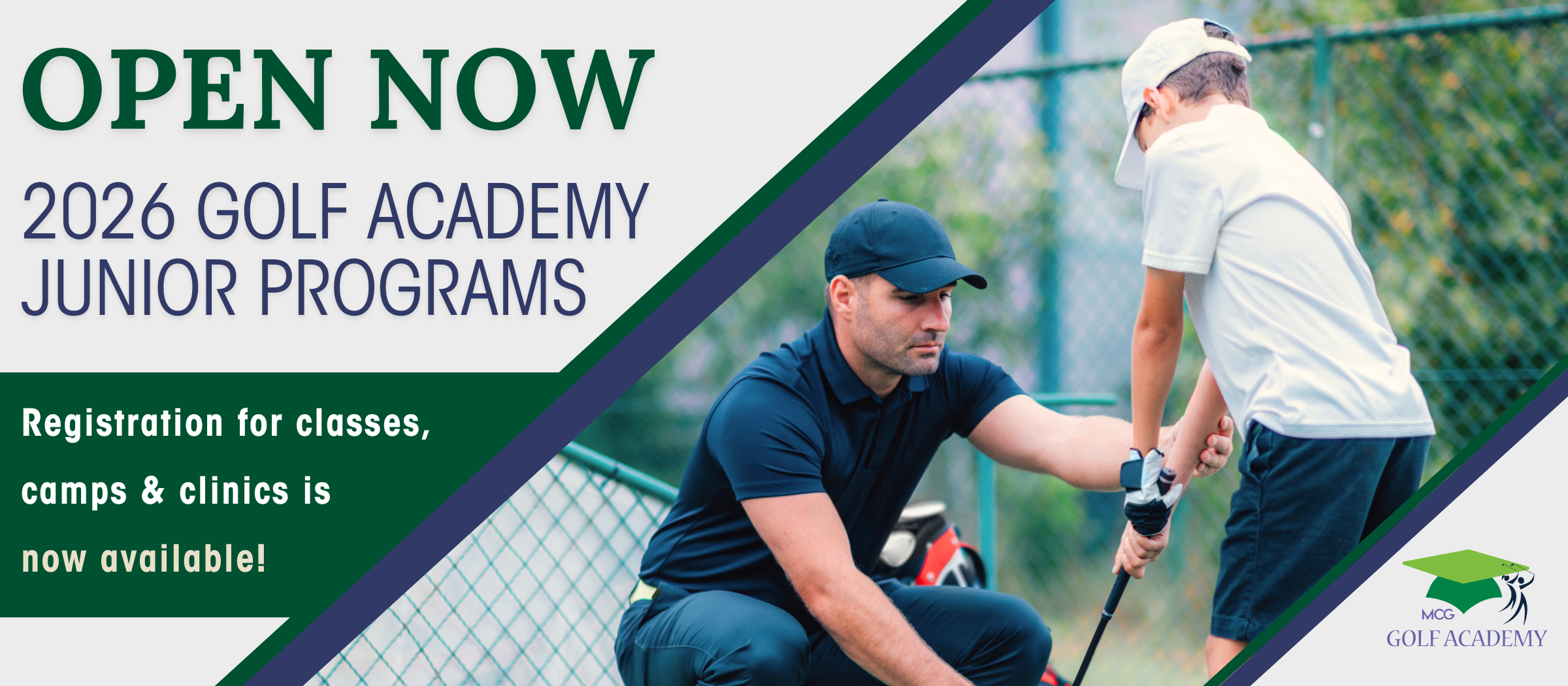 MCRA MCG MCG Academy FEB 2025 Junior Open Registration Banner web